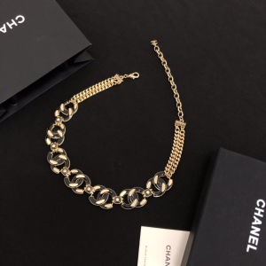 Chanel Vintage Multi CC Link Chain Necklace 
