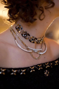 Luxury Womens Jewelry Chanel Vintage Multi CC Link Chain Necklace A39PP225 AA162504