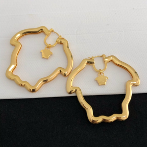Luxury Womens Jewelry Versace Medusa Curve Earrings A39PP130 AA162503