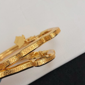 Luxury Womens Jewelry Versace Medusa Curve Earrings A39PP130 AA162503