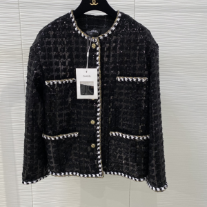 Chanel Classic Black Tweed Jacket 