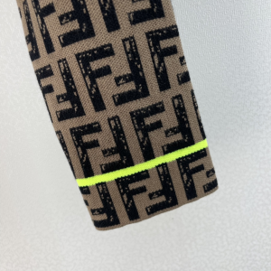 Luxury Womens Clothing Fendi Printed FF Logo Jumper Sweater SML A154PP580 AA163268