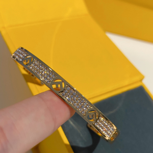 Luxury Womens Jewelry Fendi F IS Fendi Crystals Bracelet A152PP140 AA163256