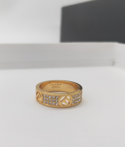 Luxury Womens Jewelry Fendi F IS Fendi Crystals Ring A152PP110 AA163255