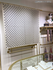 Celine Beige Triomphe Silk Scarf 