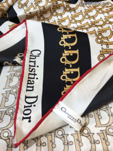 Luxury Womens Scarf Dior Monogram Silk Scarf in White 90x90CM A151PP200 AA162940