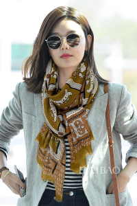 Luxury Womens Scarf Fendi Green Silk Scarf 110x200CM A151PP260 AA162927