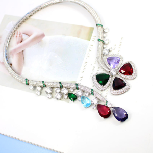 Luxury Womens Jewelry Bvlgari Fiore di Bulgari Ingenuo Necklace A152PP500 AA163829