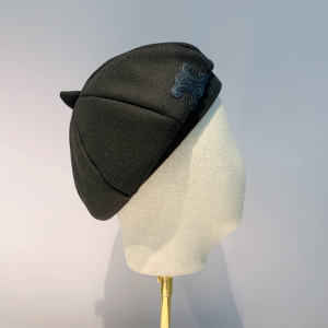Luxury Womens Hats Celine Black Wool Classic French Beret Hat A190PP100 AA163870