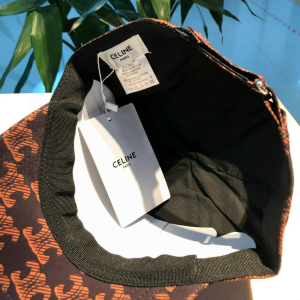 Luxury Womens Hats Celine Brown Triomphe Cotton Baseball Hat A190PP90 AA163930