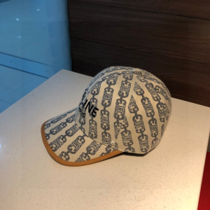 Luxury Womens Hats Celine Triomphe Link Cotton Baseball Hat A190PP95 AA163927