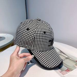 Luxury Womens Hats Celine Triomphe Logo Cotton Baseball Hat Black A190PP95 AA163898