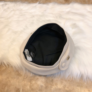 Luxury Womens Hats Chanel CC White Cotton Beret Hat A190PP95 AA163938