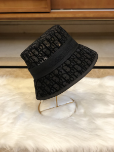 Luxury Womens Hats Dior Black Dior Oblique Mesh Bucket Hat A190PP105 AA163932
