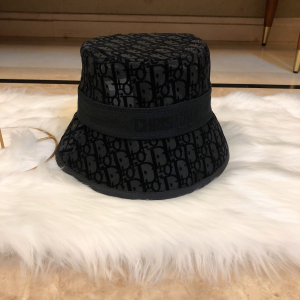 Luxury Womens Hats Dior Black Dior Oblique Mesh Bucket Hat A190PP105 AA163932