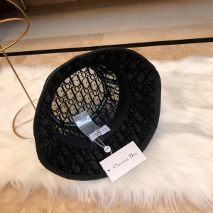 Luxury Womens Hats Dior Black Dior Oblique Mesh Bucket Hat A190PP105 AA163932