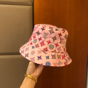 Louis Vuitton Pink Monogram Cotton Bucket Hat 
