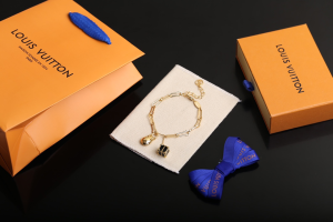 Luxury Womens Jewelry Louis Vuitton LV Minigram Chain Gold Bracelet A205PP150 AA163958