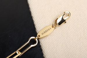 Luxury Womens Jewelry Louis Vuitton LV Minigram Chain Gold Bracelet A205PP150 AA163958