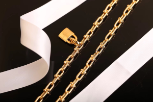 Luxury Womens Jewelry Tiffany HardWear City Wrap Necklace in Gold A205PP280 AA163968