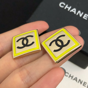 Luxury Womens Jewelry Chanel Earring Chanel CC Logo Square Earrings A39PP130 AA164016