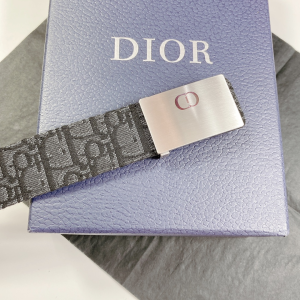 Luxury Mens Belts Dior Mens Black Dior Oblique Belts 34MM A191PP240 AA164494