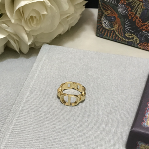 Luxury Womens Jewelry Dior Ring Dior Navy CD Gold Ring A152PP90 AA164879
