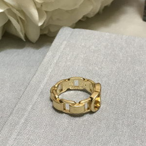 Luxury Womens Jewelry Dior Ring Dior Navy CD Gold Ring A152PP90 AA164879