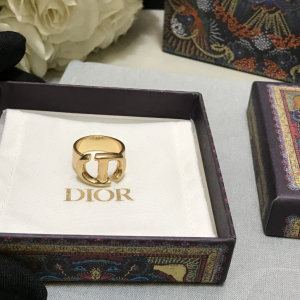 Dior Ring Dior Navy CD Gold Ring 