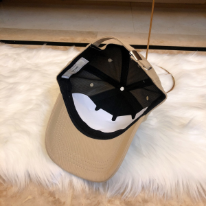 Luxury Womens Hats Celine Logo Beige Cotton Baseball Hat A190PP95 AA164934