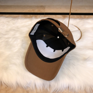 Luxury Womens Hats Celine Logo Brown Cotton Baseball Hat A190PP95 AA164935