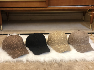 Luxury Womens Hats Chanel Allover CC Logo Black Cotton Baseball Hat A190PP95 AA164961