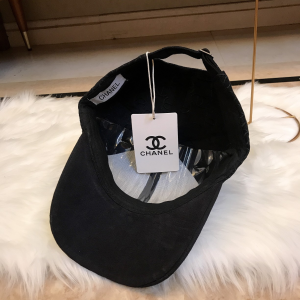 Luxury Womens Hats Chanel Allover CC Logo Black Cotton Baseball Hat A190PP95 AA164961
