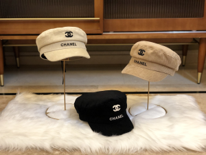 Luxury Womens Hats Chanel CC Logo Monogram Khaki Velvet Newsboy Hat A190PP95 AA164932