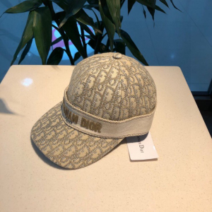 Luxury Womens Hats Dior Beige Dior Oblique Baseball Hat A190PP100 AA164967