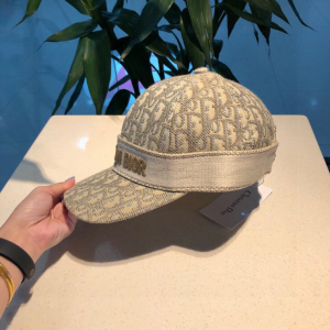 Luxury Womens Hats Dior Beige Dior Oblique Baseball Hat A190PP100 AA164967