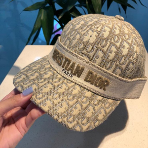 Luxury Womens Hats Dior Beige Dior Oblique Baseball Hat A190PP100 AA164967