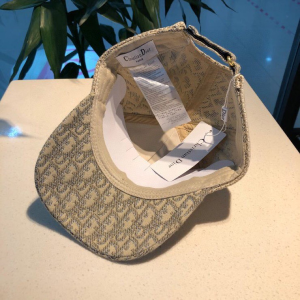 Luxury Womens Hats Dior Beige Dior Oblique Baseball Hat A190PP100 AA164967