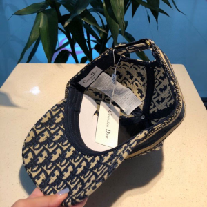 Luxury Womens Hats Dior Blue Dior Oblique Baseball Hat A190PP100 AA164965