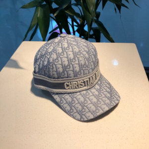 Luxury Womens Hats Dior Gray Dior Oblique Baseball Hat A190PP100 AA164966