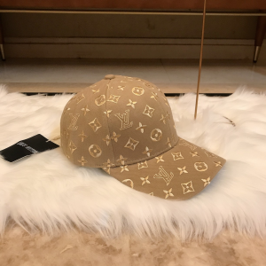 Luxury Womens Hats Louis Vuitton Monogram Beige Baseball Hat A190PP95 AA164928