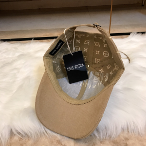 Luxury Womens Hats Louis Vuitton Monogram Beige Baseball Hat A190PP95 AA164928