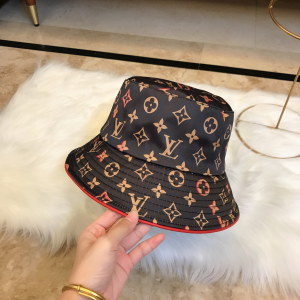 Louis Vuitton Monogram Black Nylon Bucket Hat 