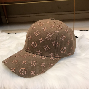 Louis Vuitton Monogram Gray Baseball Hat 