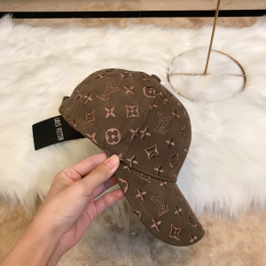 Luxury Womens Hats Louis Vuitton Monogram Gray Baseball Hat A190PP95 AA164929