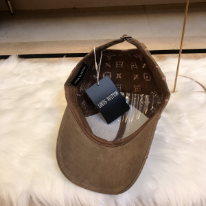 Luxury Womens Hats Louis Vuitton Monogram Gray Baseball Hat A190PP95 AA164929