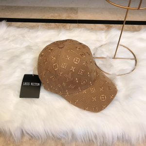Luxury Womens Hats Louis Vuitton Monogram Tan Baseball Hat A190PP95 AA164927