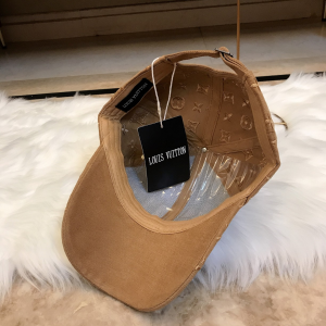 Luxury Womens Hats Louis Vuitton Monogram Tan Baseball Hat A190PP95 AA164927