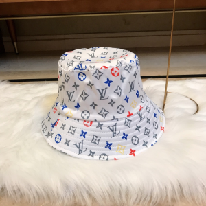 Luxury Womens Hats Louis Vuitton Monogram White Nylon Bucket Hat A190PP95 AA164924