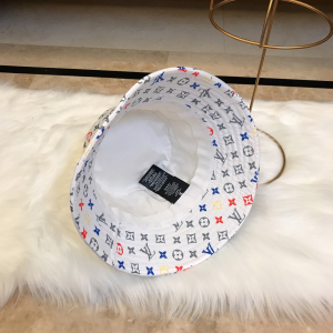 Luxury Womens Hats Louis Vuitton Monogram White Nylon Bucket Hat A190PP95 AA164924